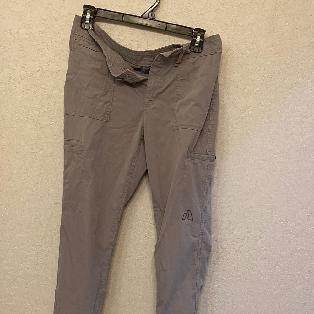 Eddie Bauer Women's Gray Cargo Pants